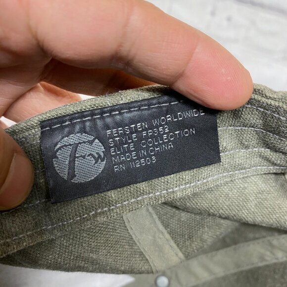 Vintage Hat Cap Strap Back Gray Carson Farms & Auctions LISTOWEL Ontario Canada - Picture 8 of 9